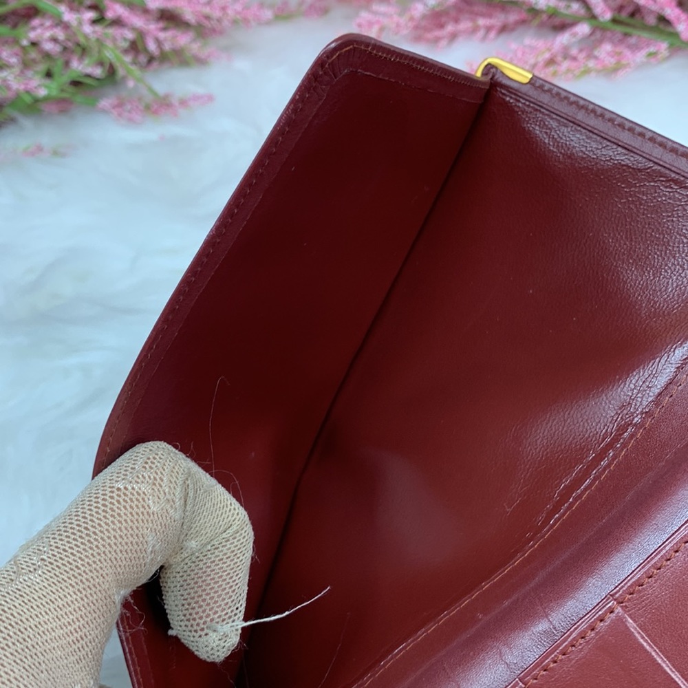042 Authentic Cartier Checkbook Long Wallet - Picture 9 of 16